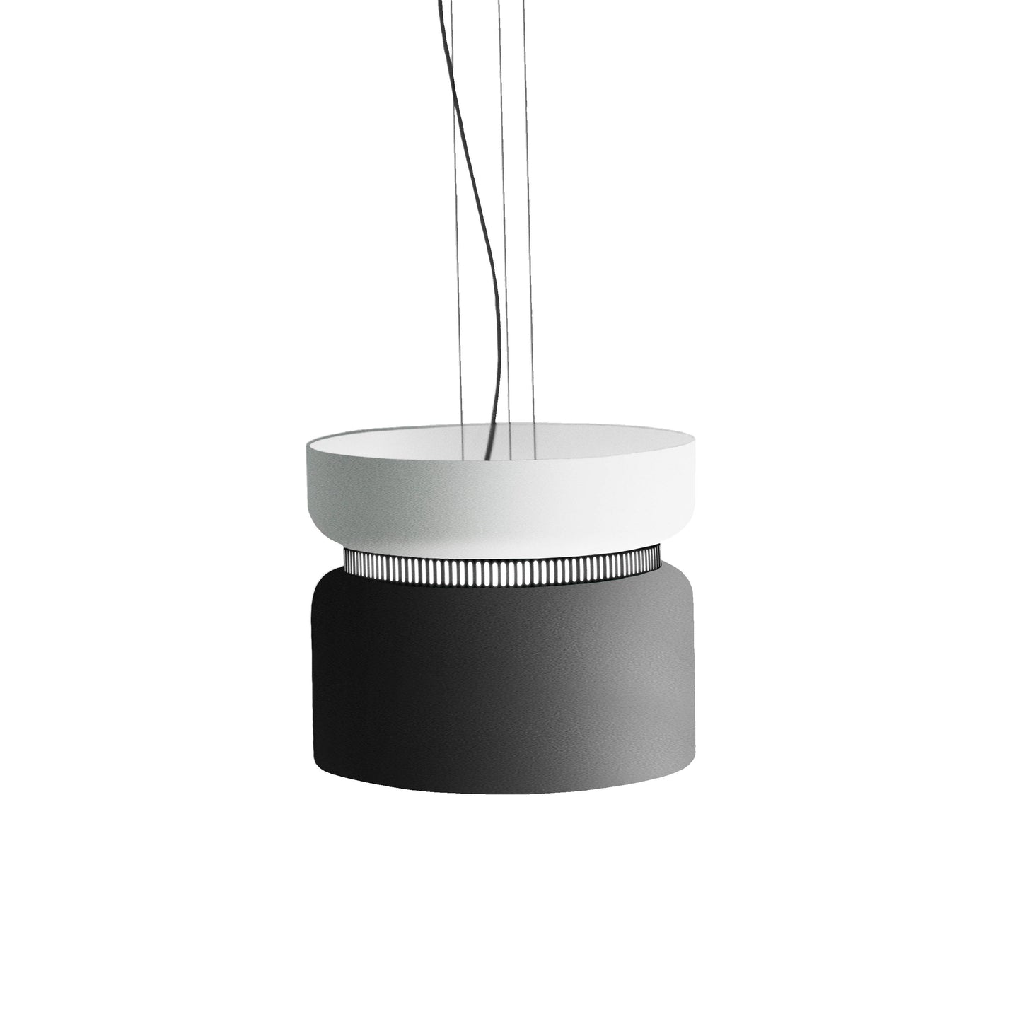 Aspen S40 Pendant Light in Snow/Grey.