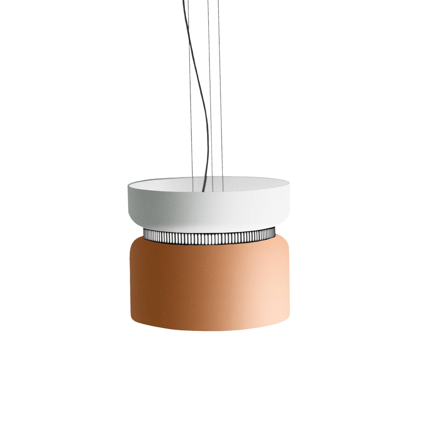 Aspen S40 Pendant Light in Snow/Mango.