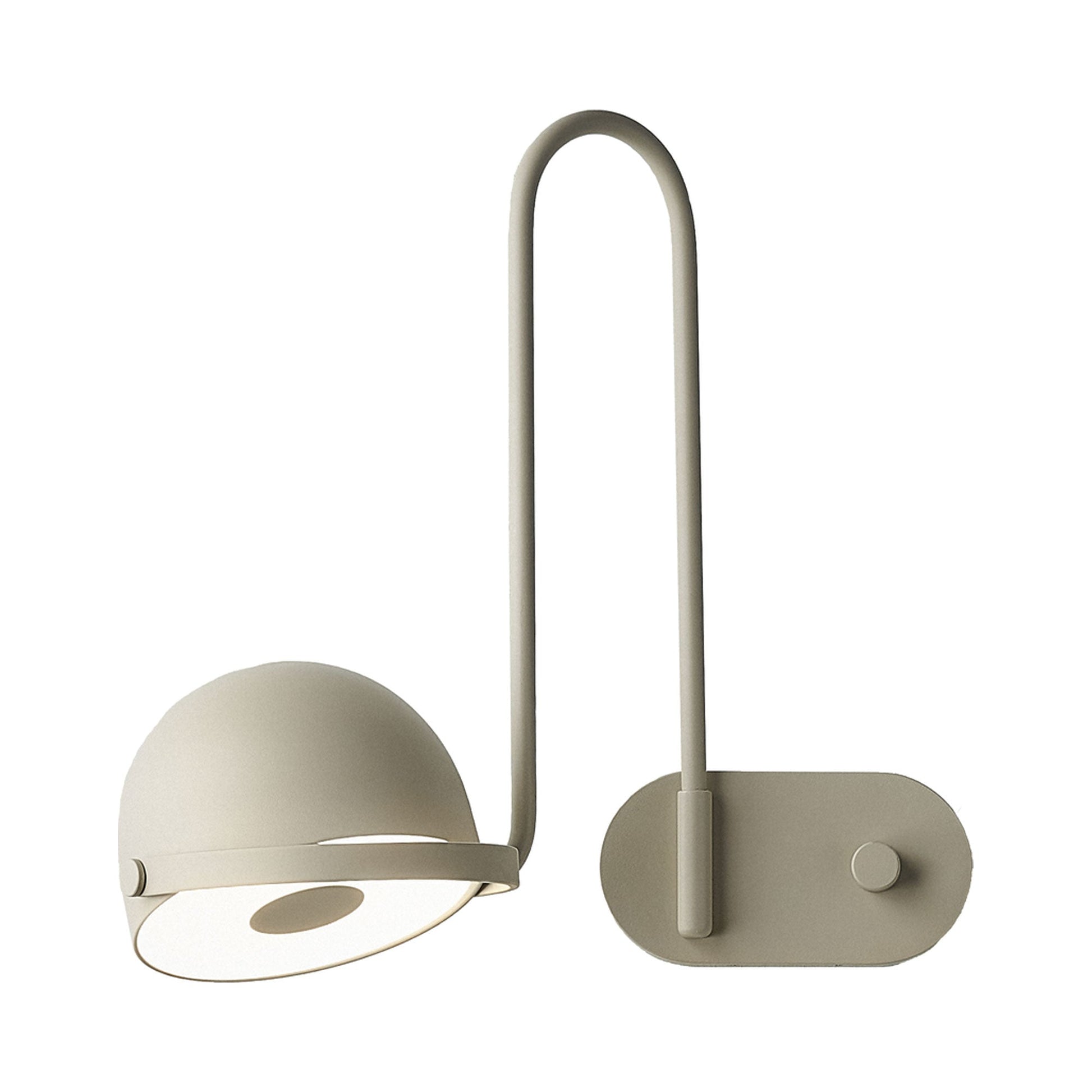 Bowee LED Adjustable Wall Light in Beige (Left).