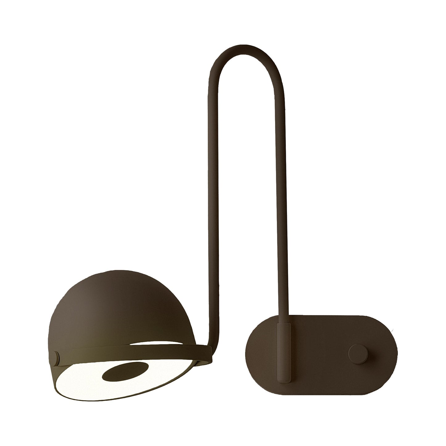 Bowee LED Adjustable Wall Light in Metallic English Bronze (Left).