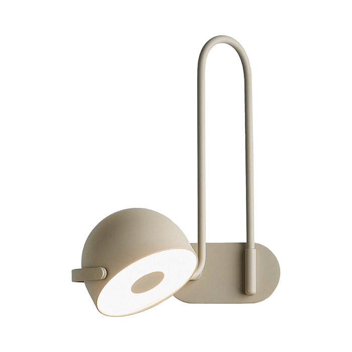 Bowee LED Adjustable Wall Light in Beige (Right).