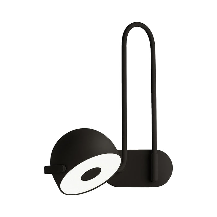 Bowee LED Adjustable Wall Light in Black (Right).