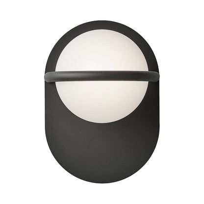 C_Ball W Wall Light in Black (1-Light).
