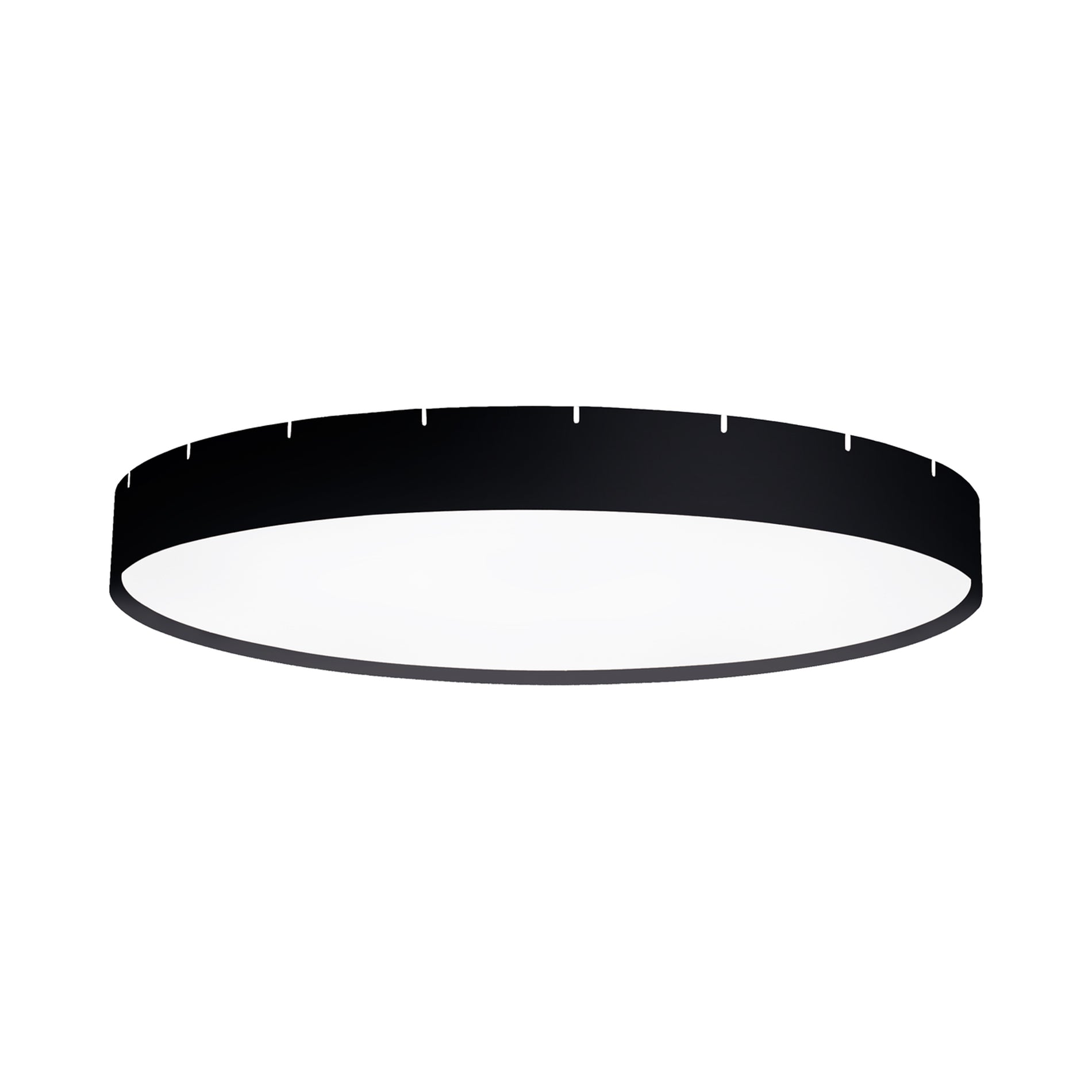 Castle C LED Flush Mount Ceiling Light in Black.