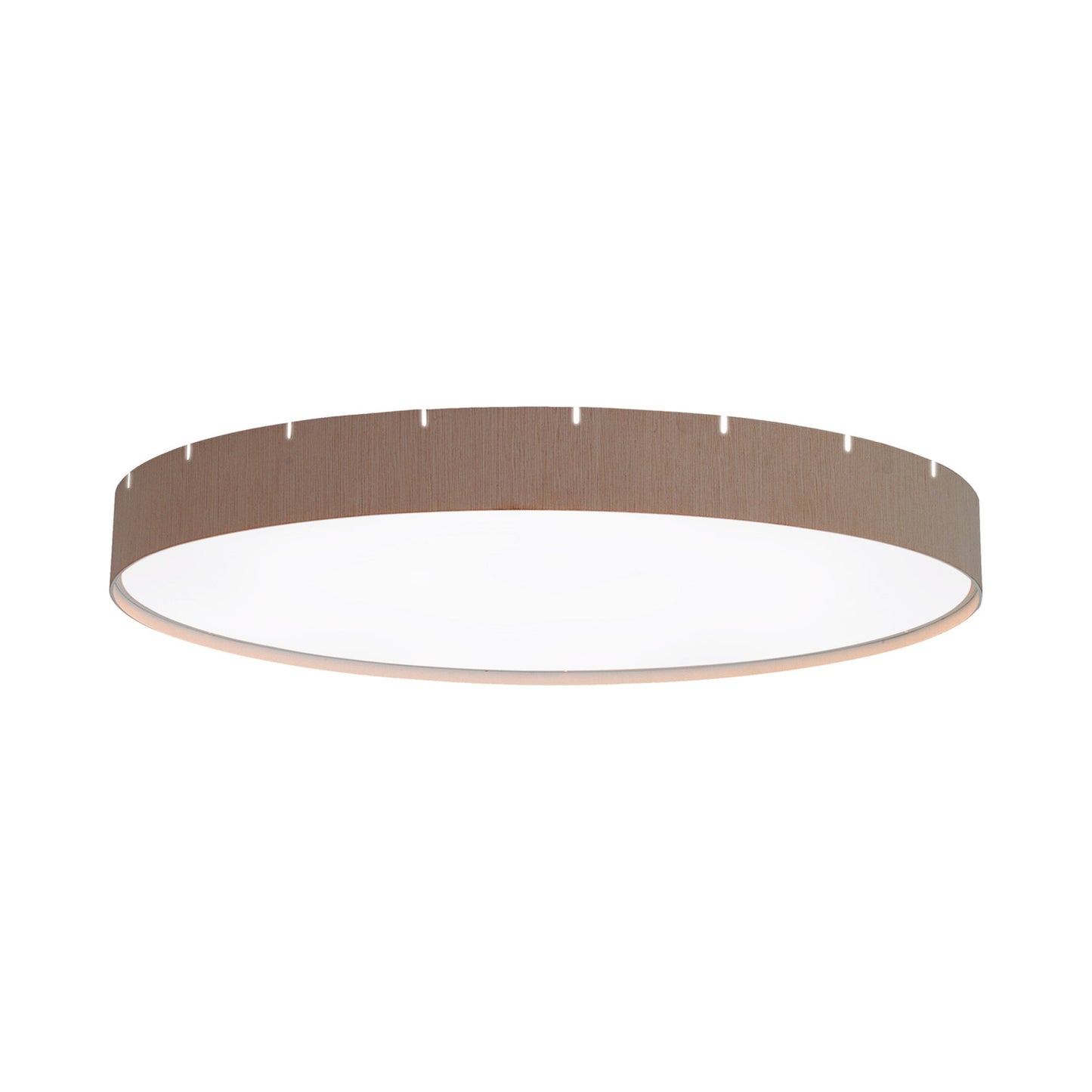 Castle C LED Flush Mount Ceiling Light in Oak.