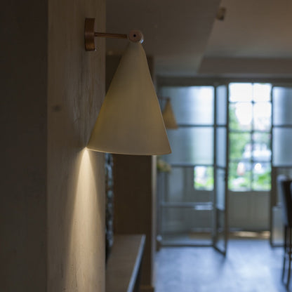 Cone Light W Wall Light in living room.