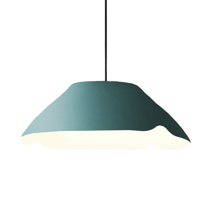 Ginkgo Pendant Light in Clear Turquoise (Large).