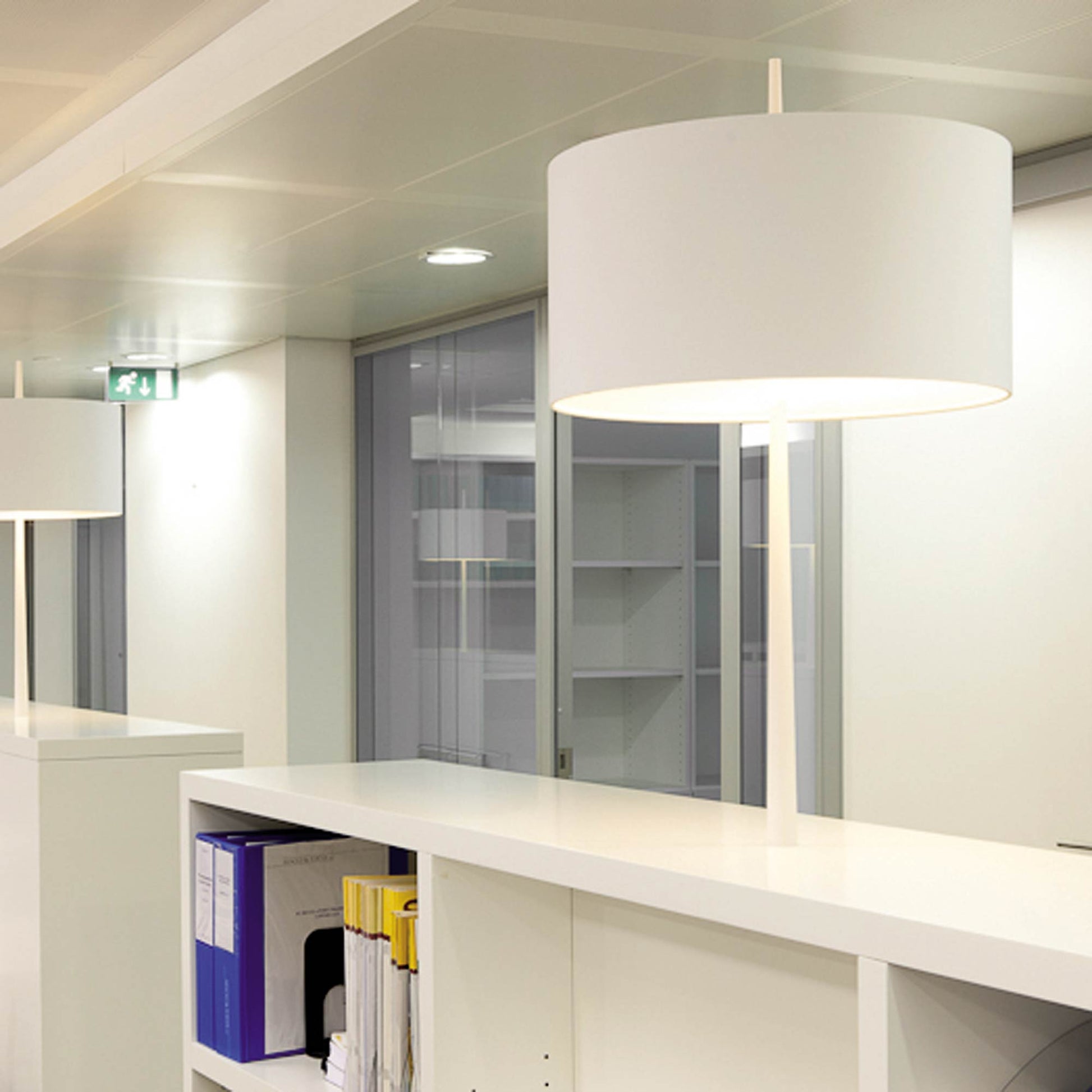 Lola T Table Lamp in library.