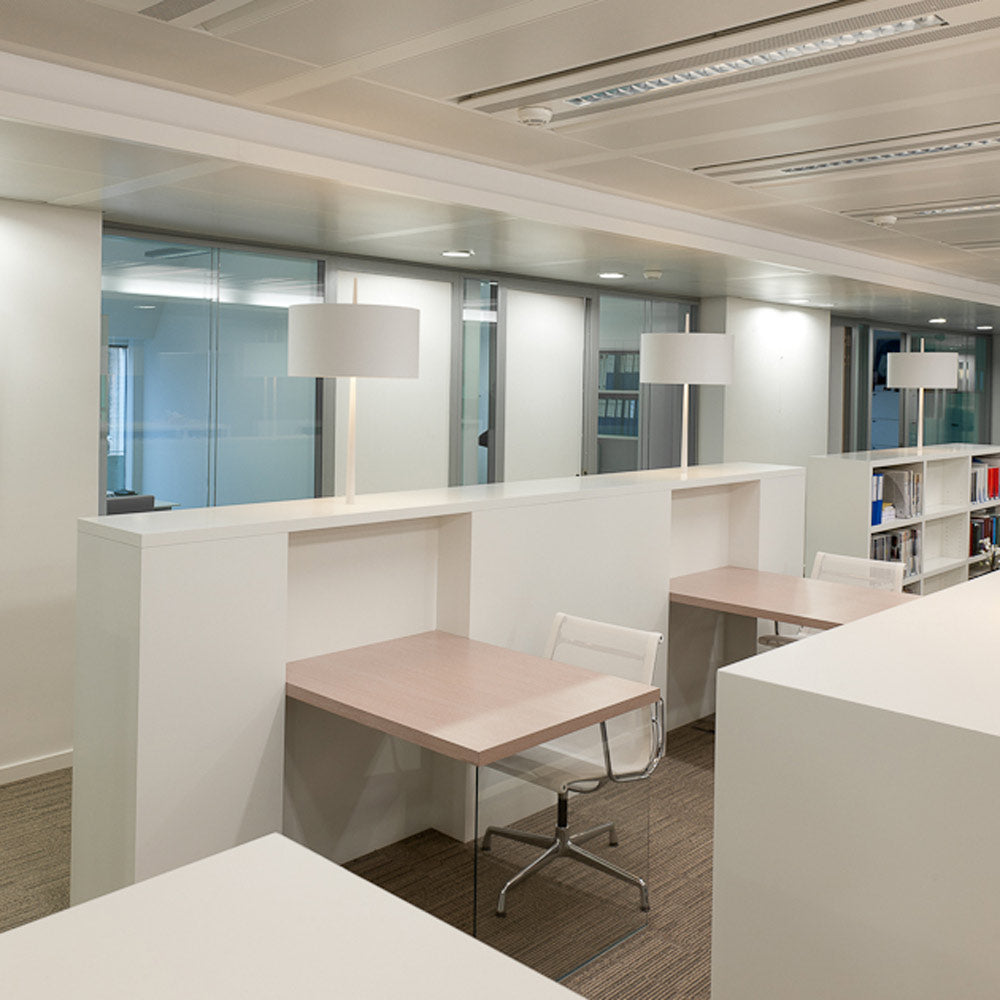 Lola T Table Lamp in library.