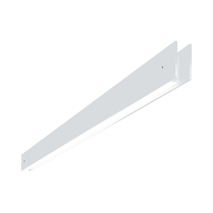 Marc C LED Semi Flush Mount Ceiling Light in White (Large).