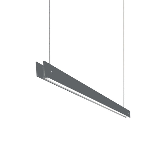 Marc Dos S LED Linear Pendant Light in Grey (Small).
