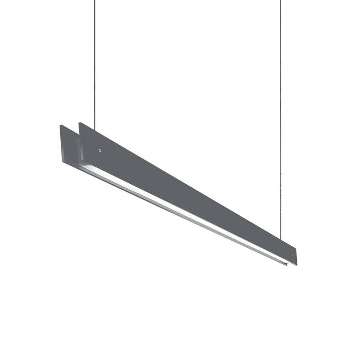 Marc Dos S LED Linear Pendant Light in Grey (Medium).