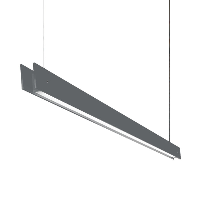 Marc Dos S LED Linear Pendant Light in Grey (Large).