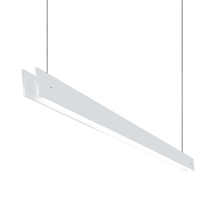 Marc Dos S LED Linear Pendant Light in White (Large).