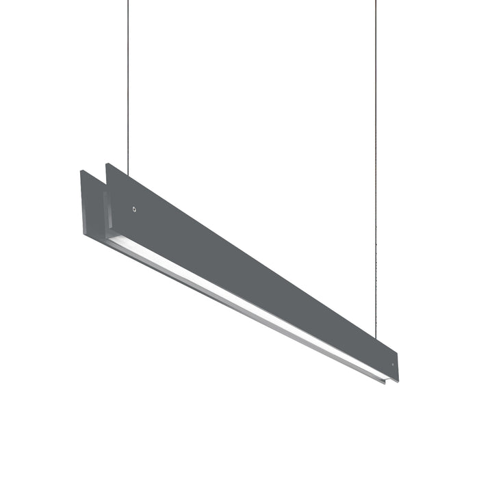 Marc S LED Linear Pendant Light in Grey (Medium).