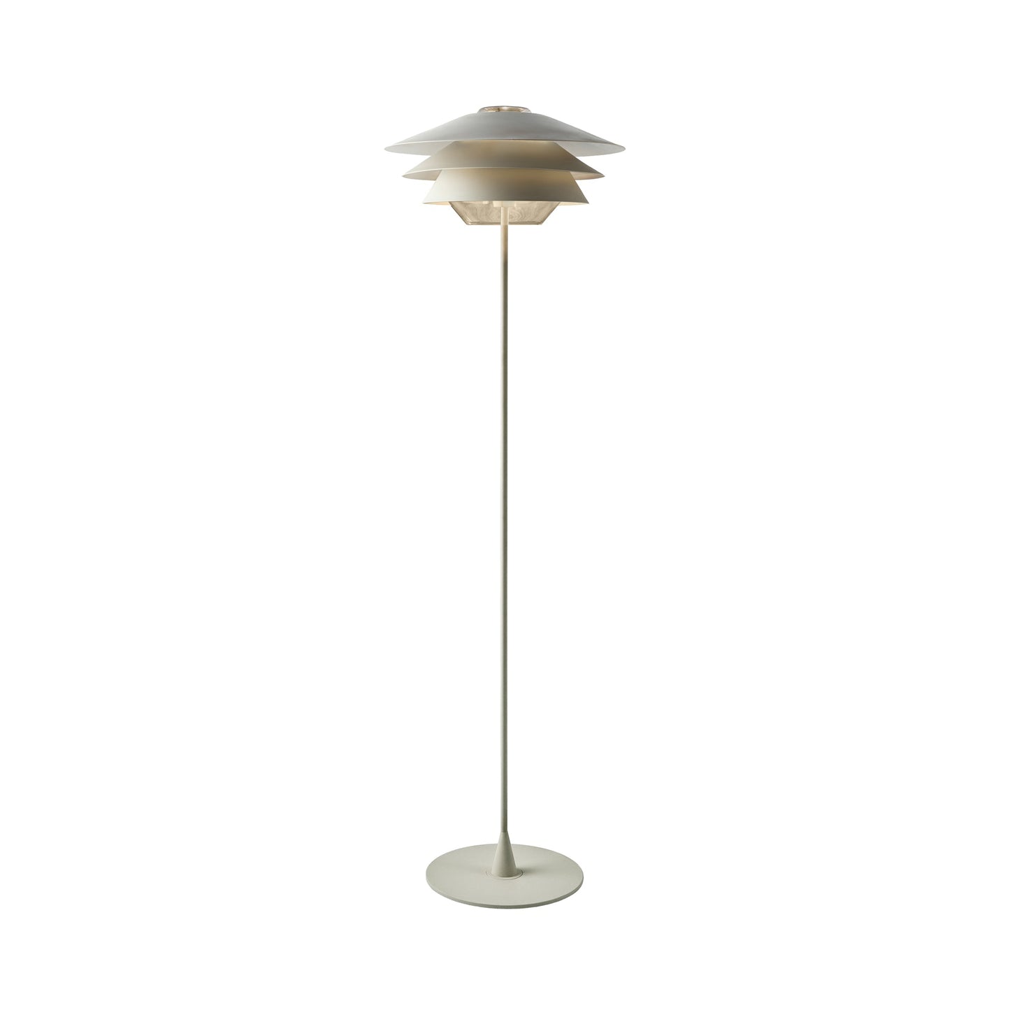 Overlay F Floor Lamp in Beige/Beige/Beige.