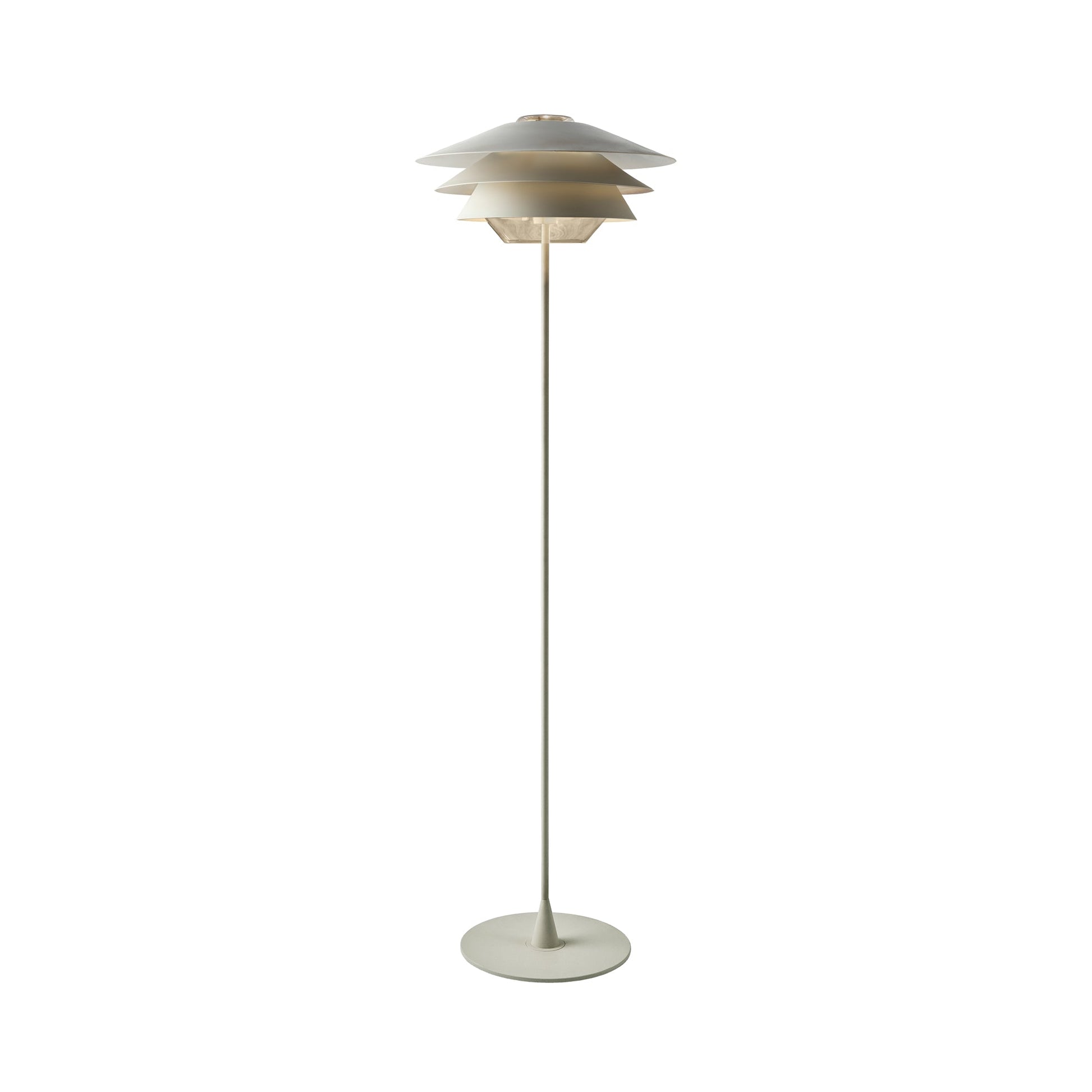Overlay F Floor Lamp in Beige/Beige/Beige.