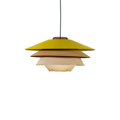 Overlay S Pendant Light in Yellow/Grey/Beige (Small).