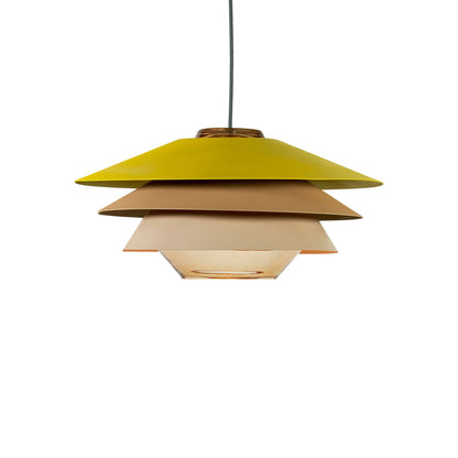 Overlay S Pendant Light in Yellow/Grey/Beige (Medium).