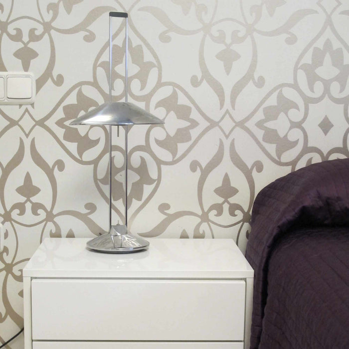Regina T Table Lamp in bedroom.