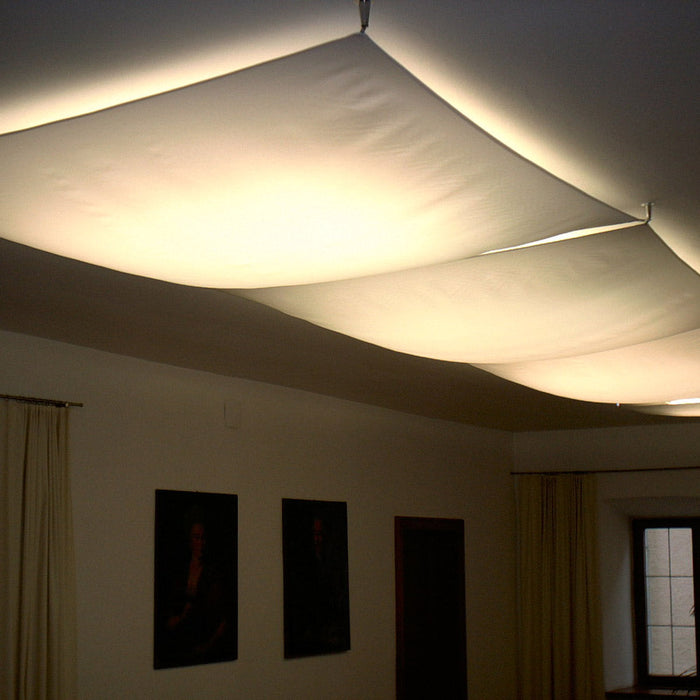 Veroca LED DIM Semi Flush Mount Ceiling Light in hotel.