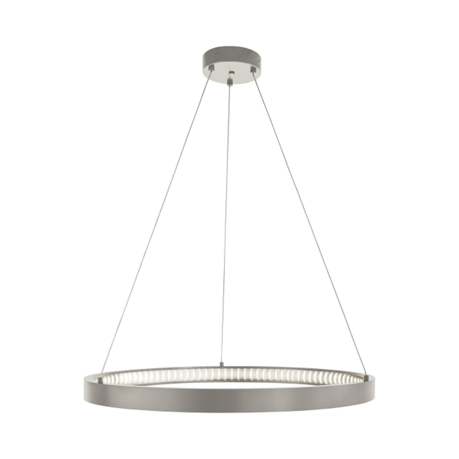 Bodiam LED Chandelier in Satin Nickel (Medium).