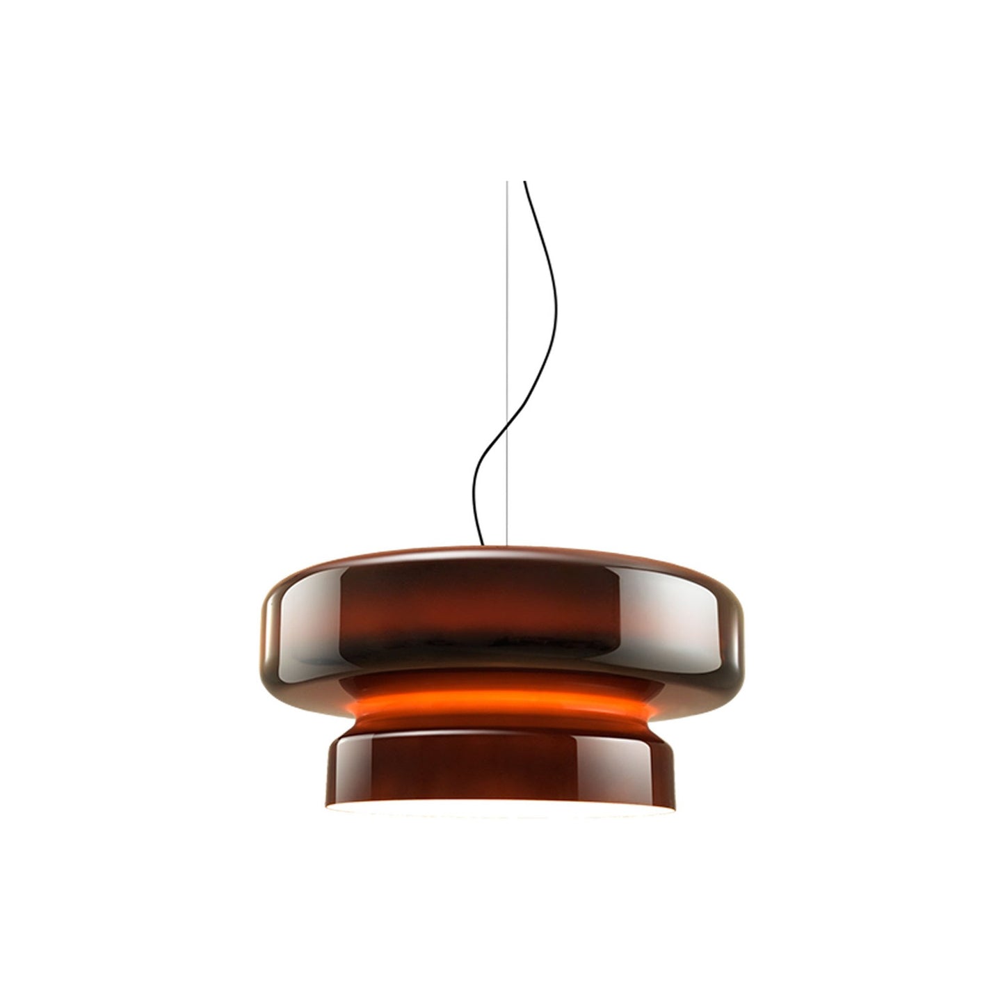 Bohemia LED Pendant Light in Amber/Integrated LED.