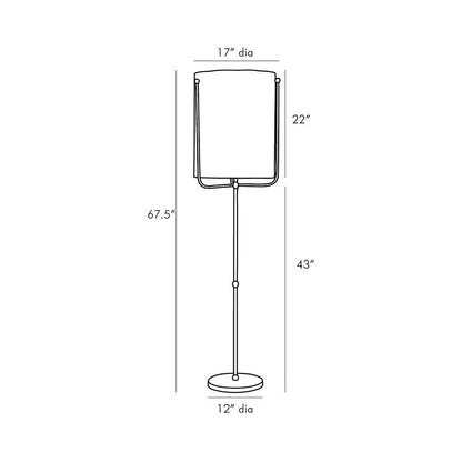 Boise Floor Lamp - line drawing.