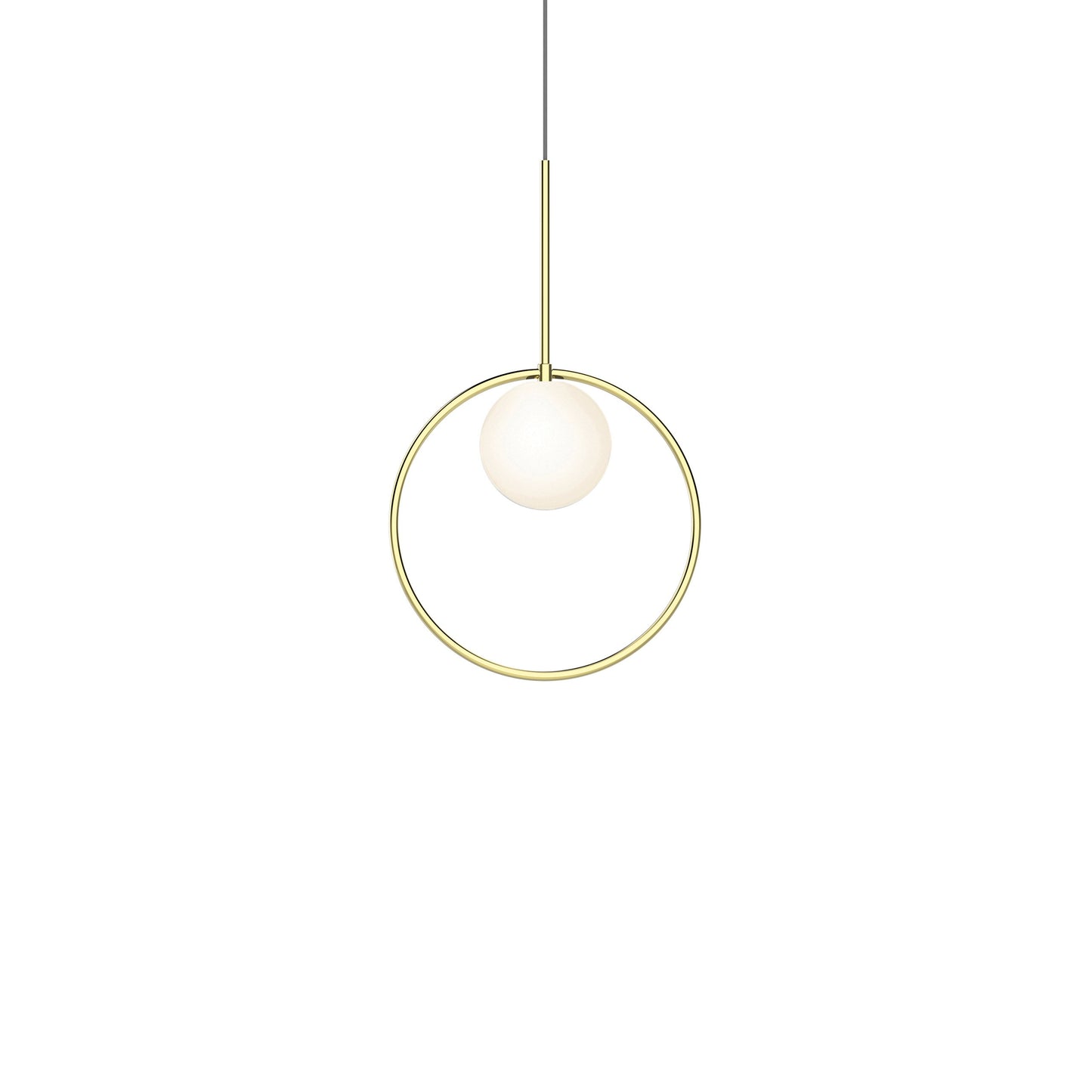 Bola Halo LED Pendant Light in Brass (Small).