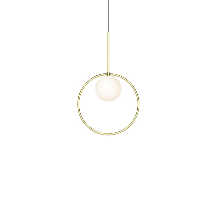 Bola Halo LED Pendant Light in Brass (Small).