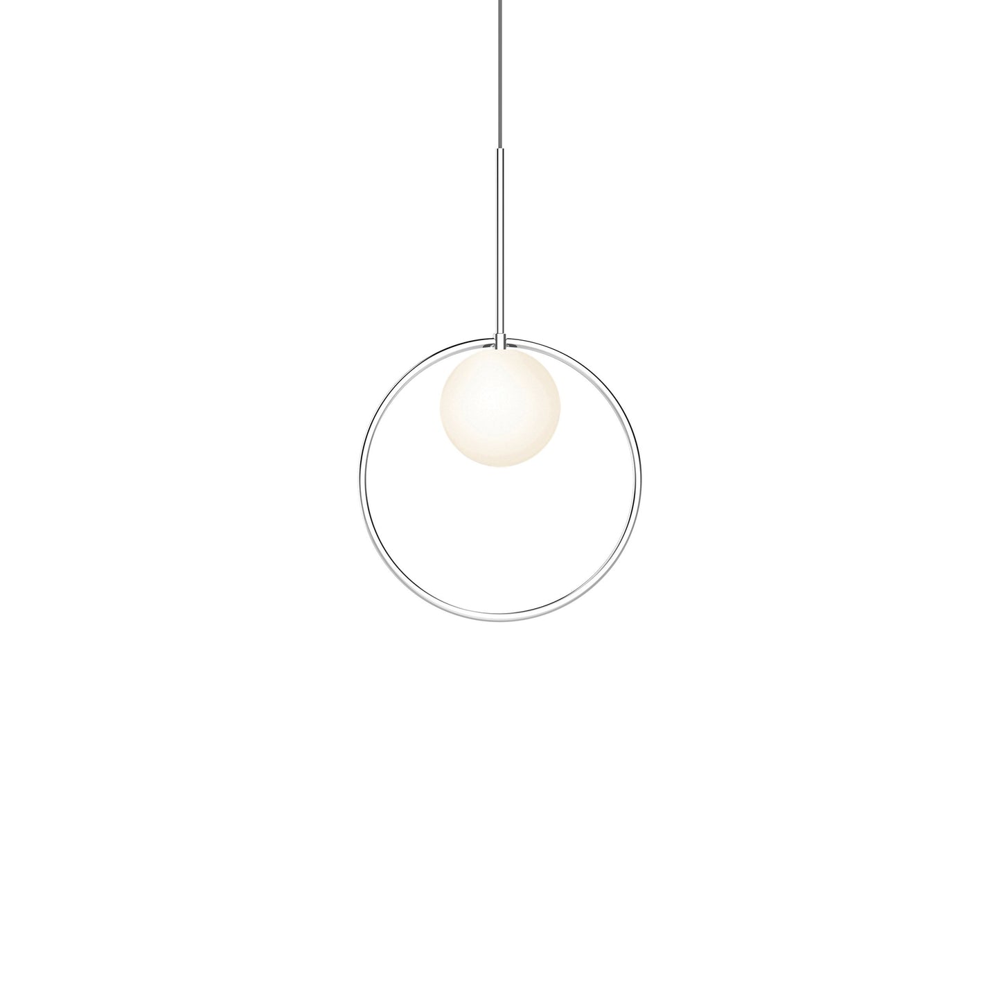 Bola Halo LED Pendant Light in Chrome (Small).