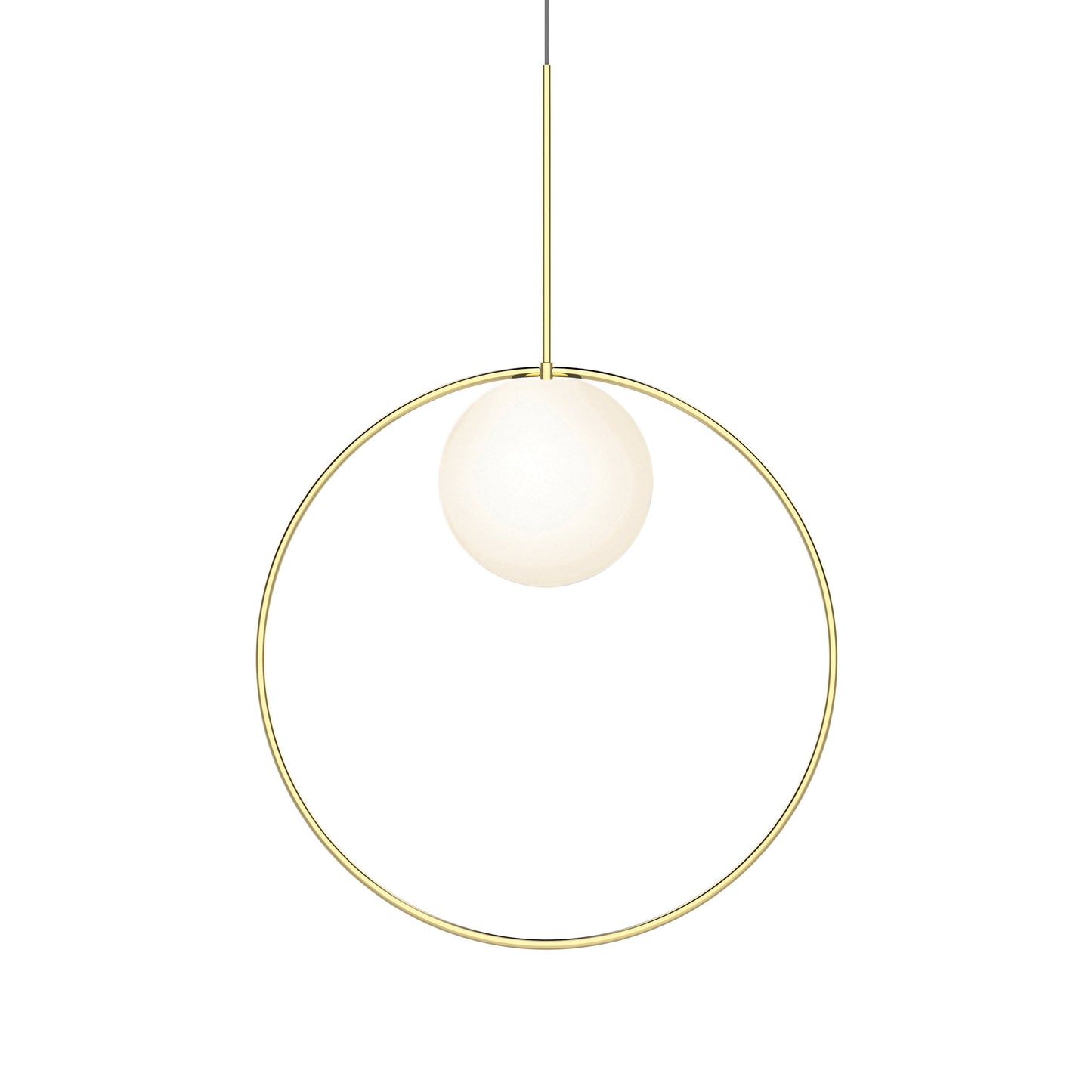 Bola Halo LED Pendant Light in Brass (Large).