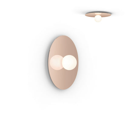 Bola LED Ceiling / Wall Light in Rose Gold (Medium).