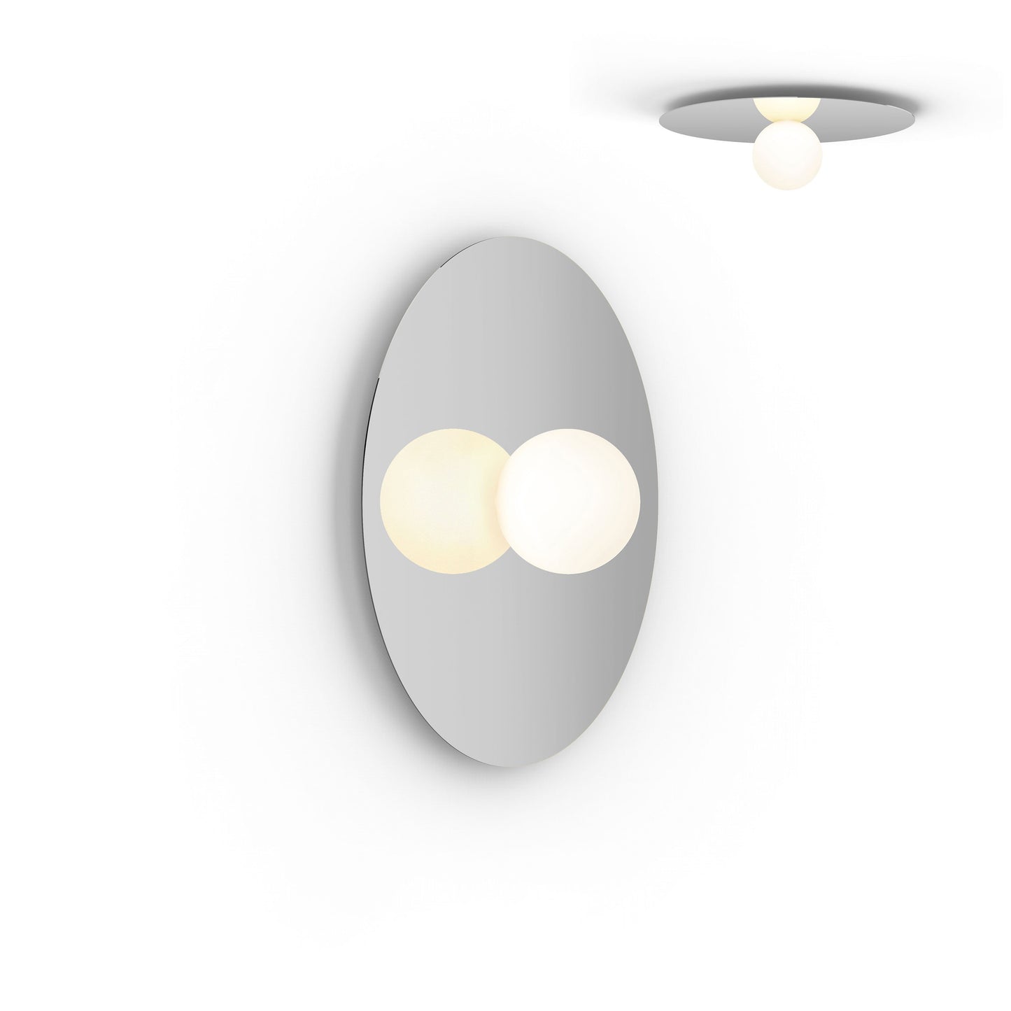 Bola LED Ceiling / Wall Light in Chrome (Large).