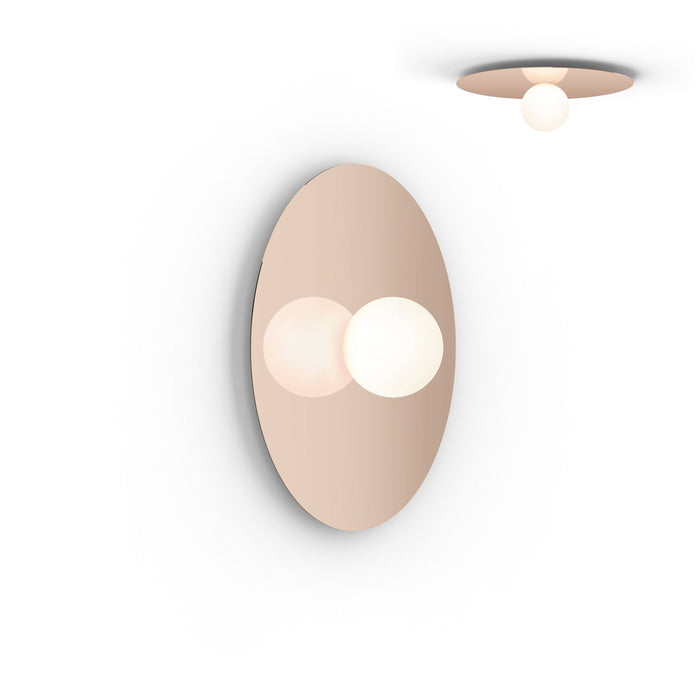 Bola LED Ceiling / Wall Light in Rose Gold (Large).