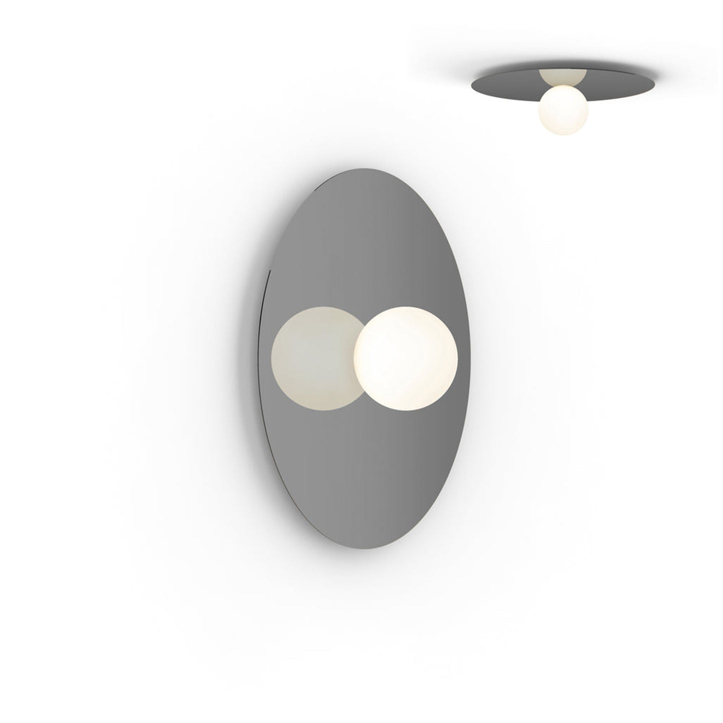 Bola LED Ceiling / Wall Light in Gunmetal (Large).