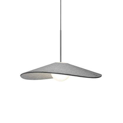 Bola LED Felt Pendant Light in Medium.