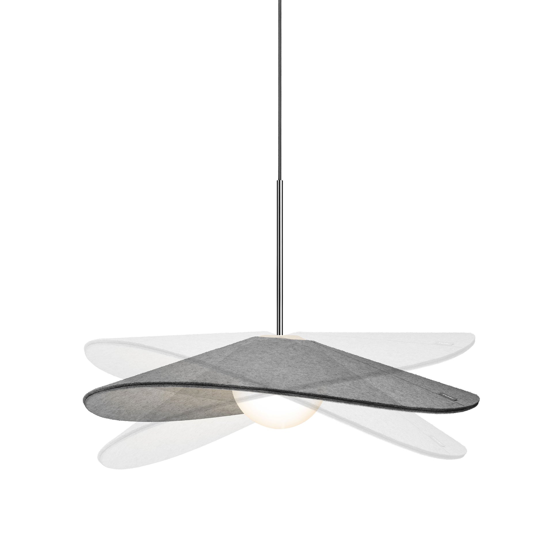 Bola LED Felt Pendant Light in Detail.