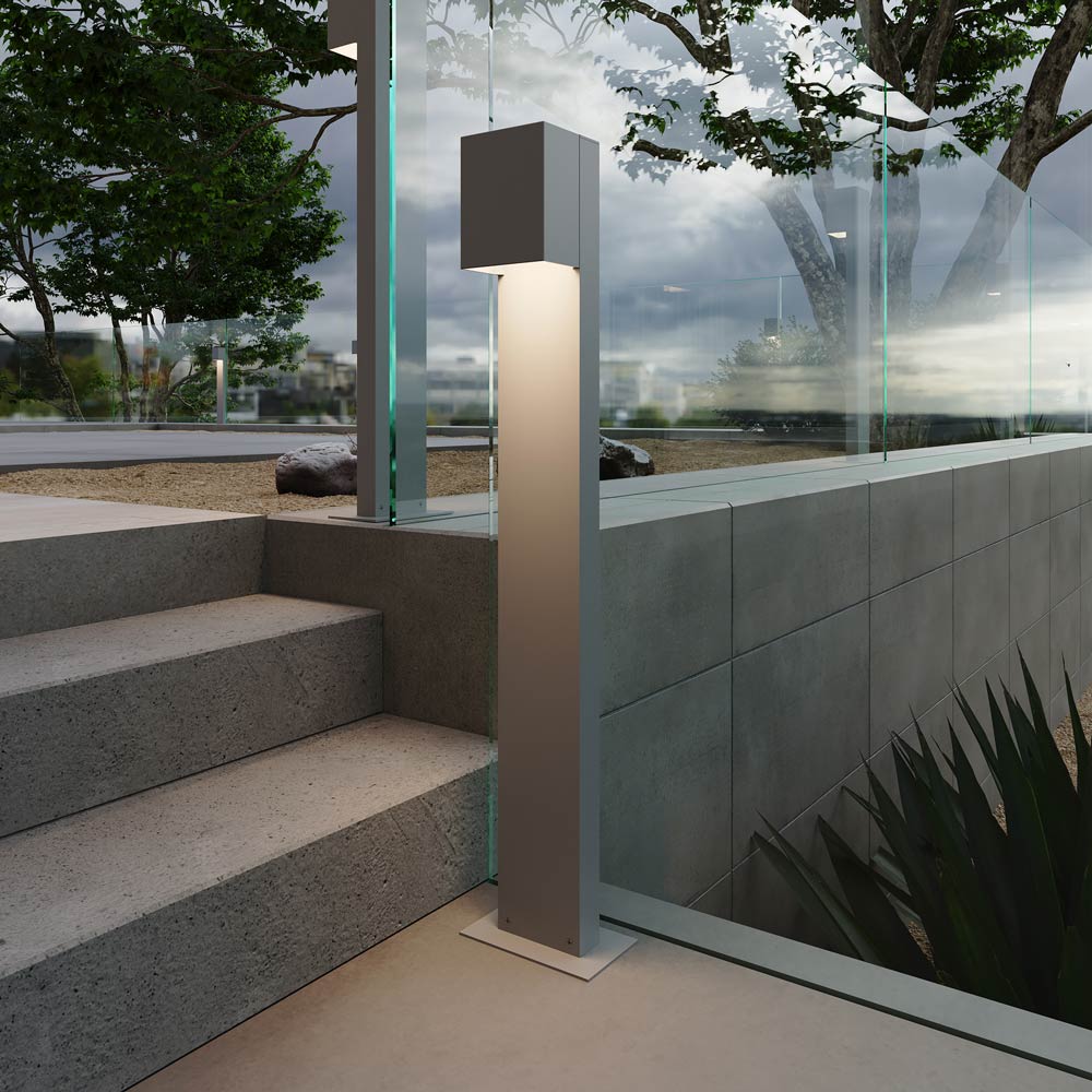 Box LED Bollard Light Outside Area.