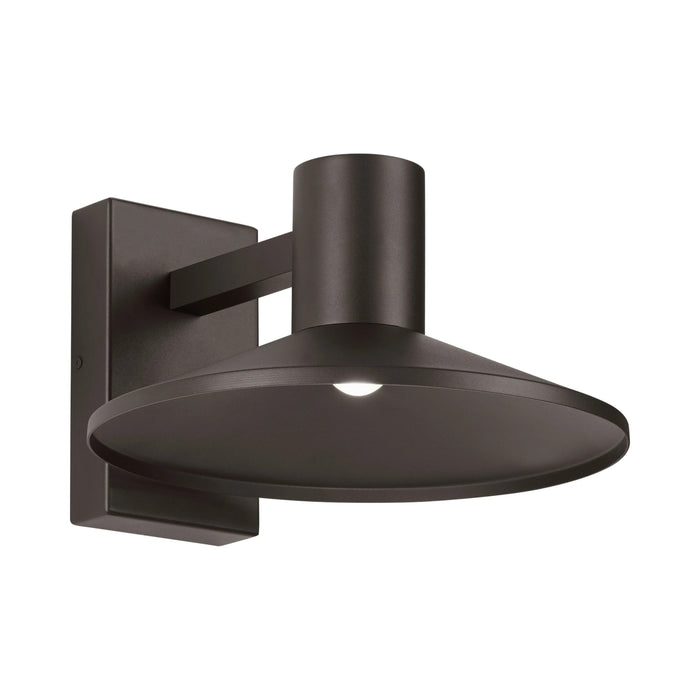 Ash Outdoor LED Wall Light in Bronze (12-Inch).