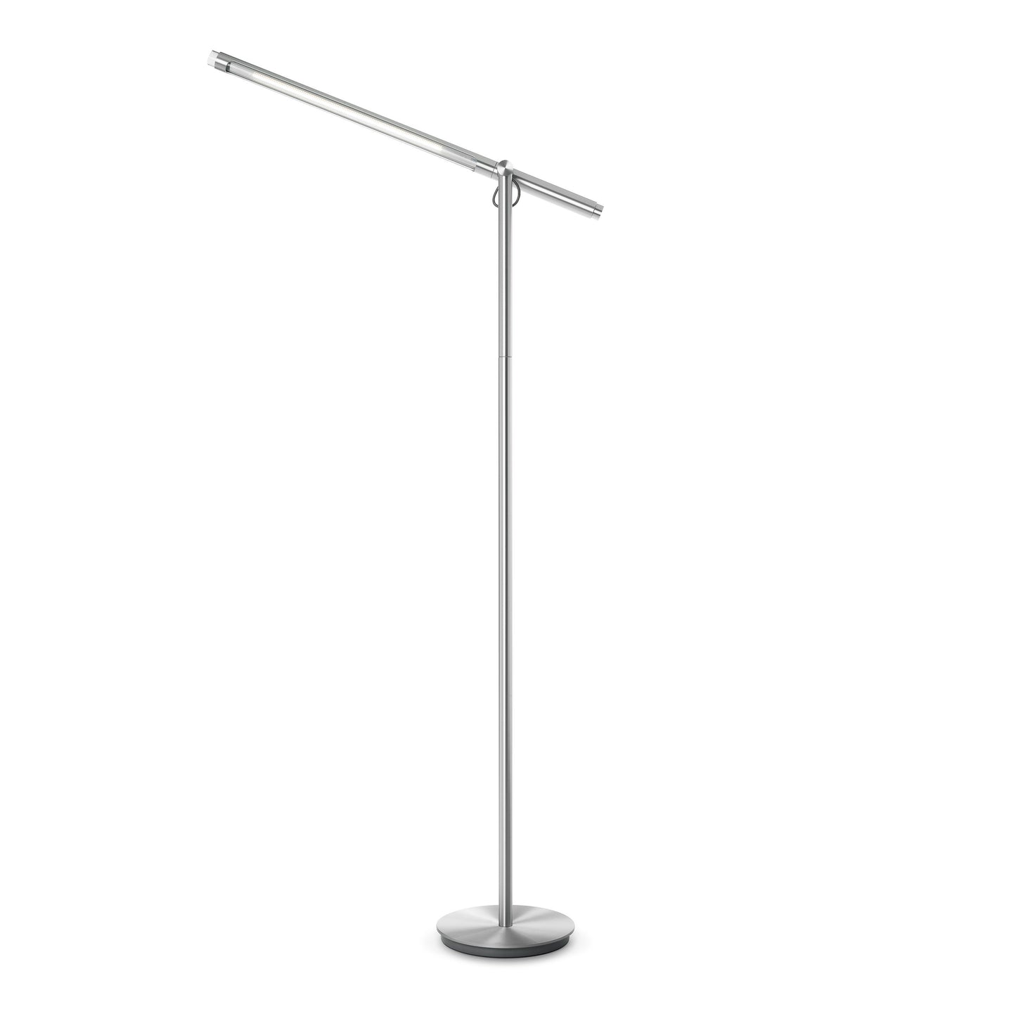 Brazo LED Floor Lamp in Silver.