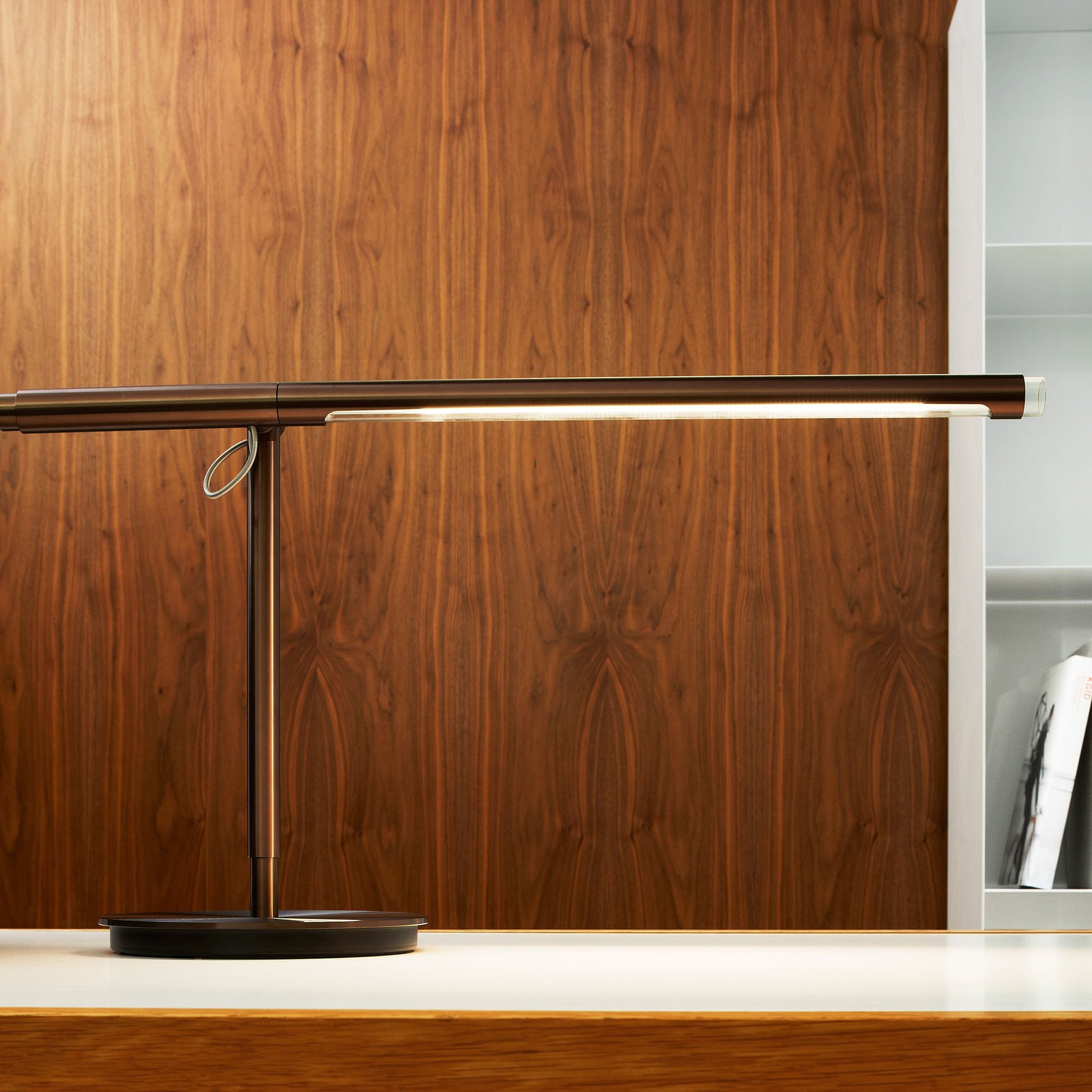 Brazo LED Table Lamp in living room.