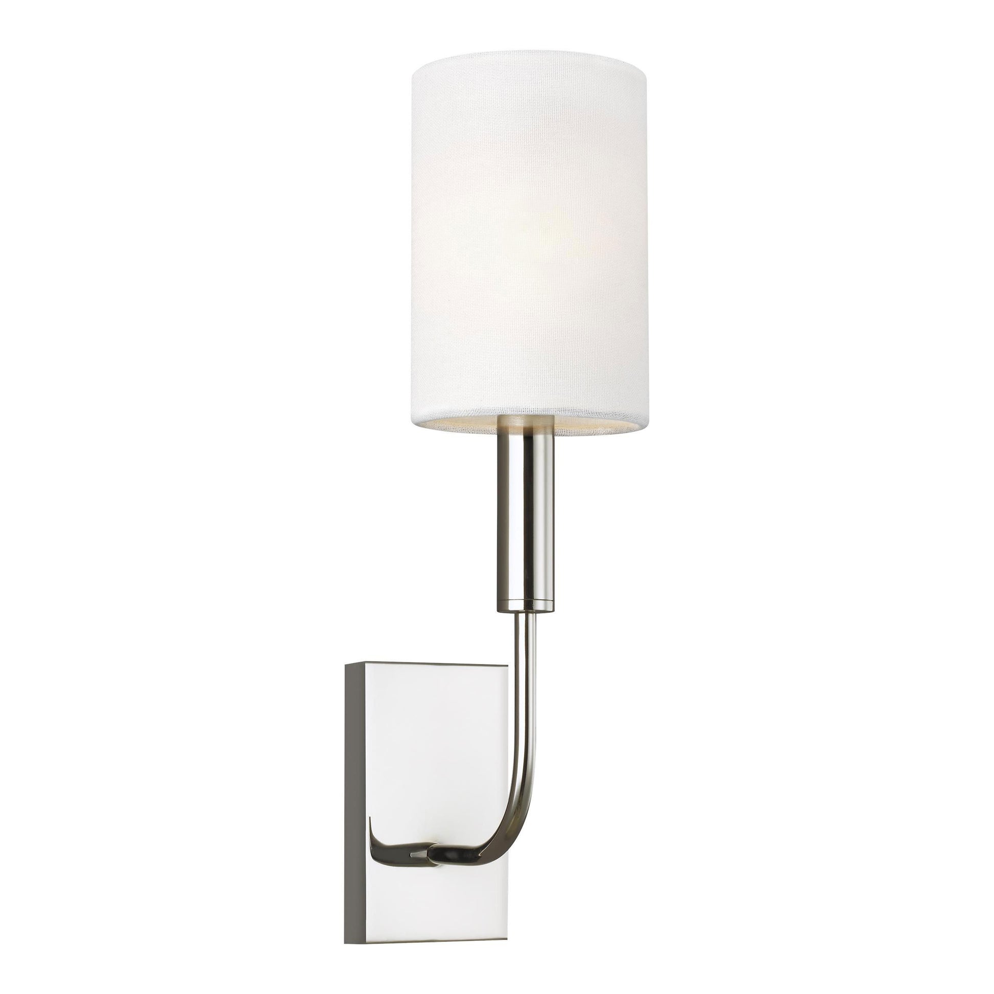 Brianna Bath Wall Light in Polished Nickel.