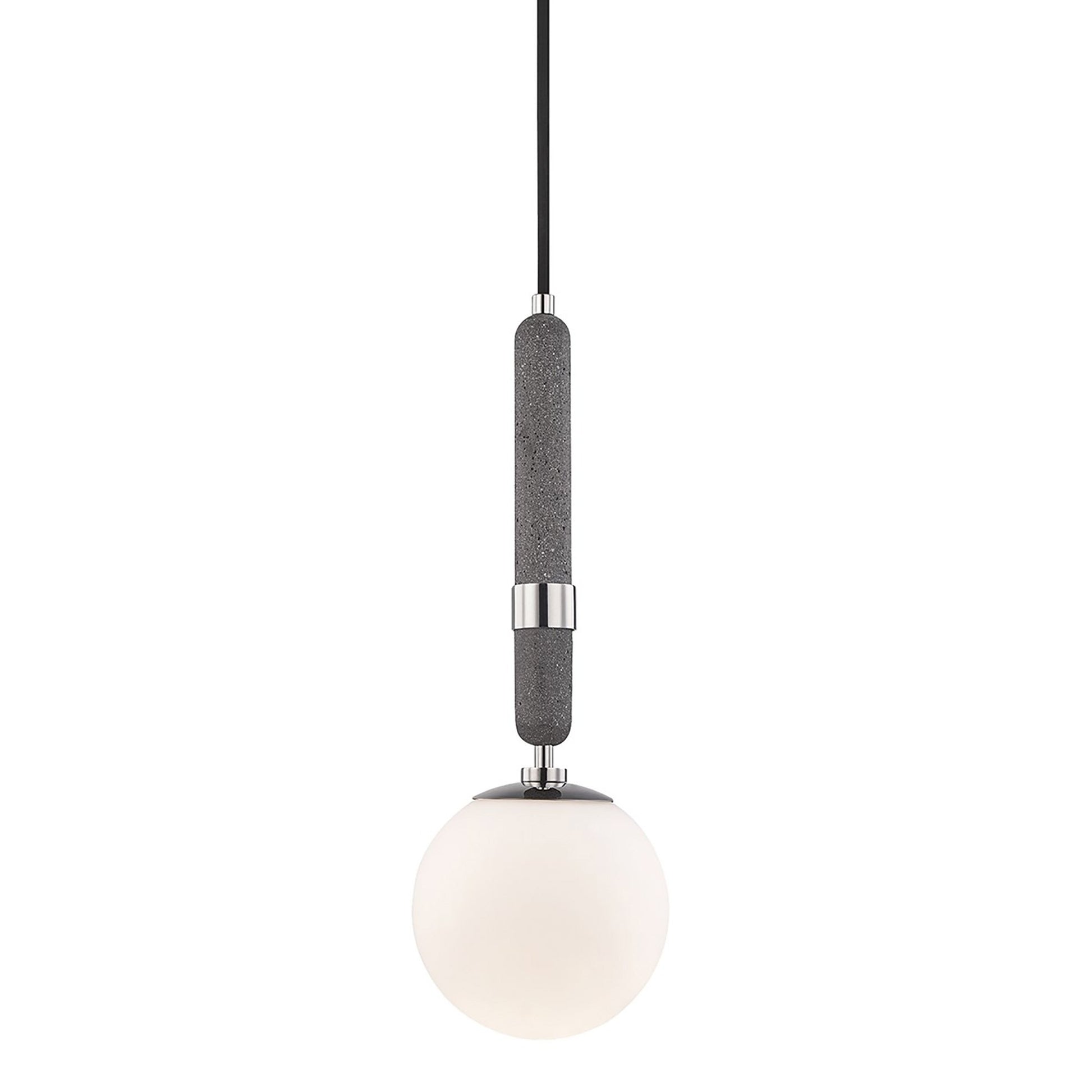 Brielle Pendant Light in Polished Nickel (Small).