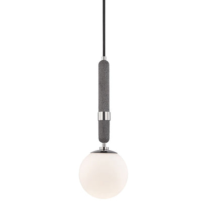 Brielle Pendant Light in Polished Nickel (Small).