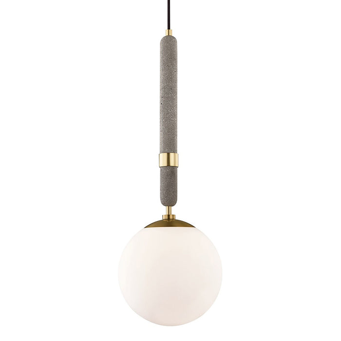 Brielle Pendant Light in Aged Brass (Large).