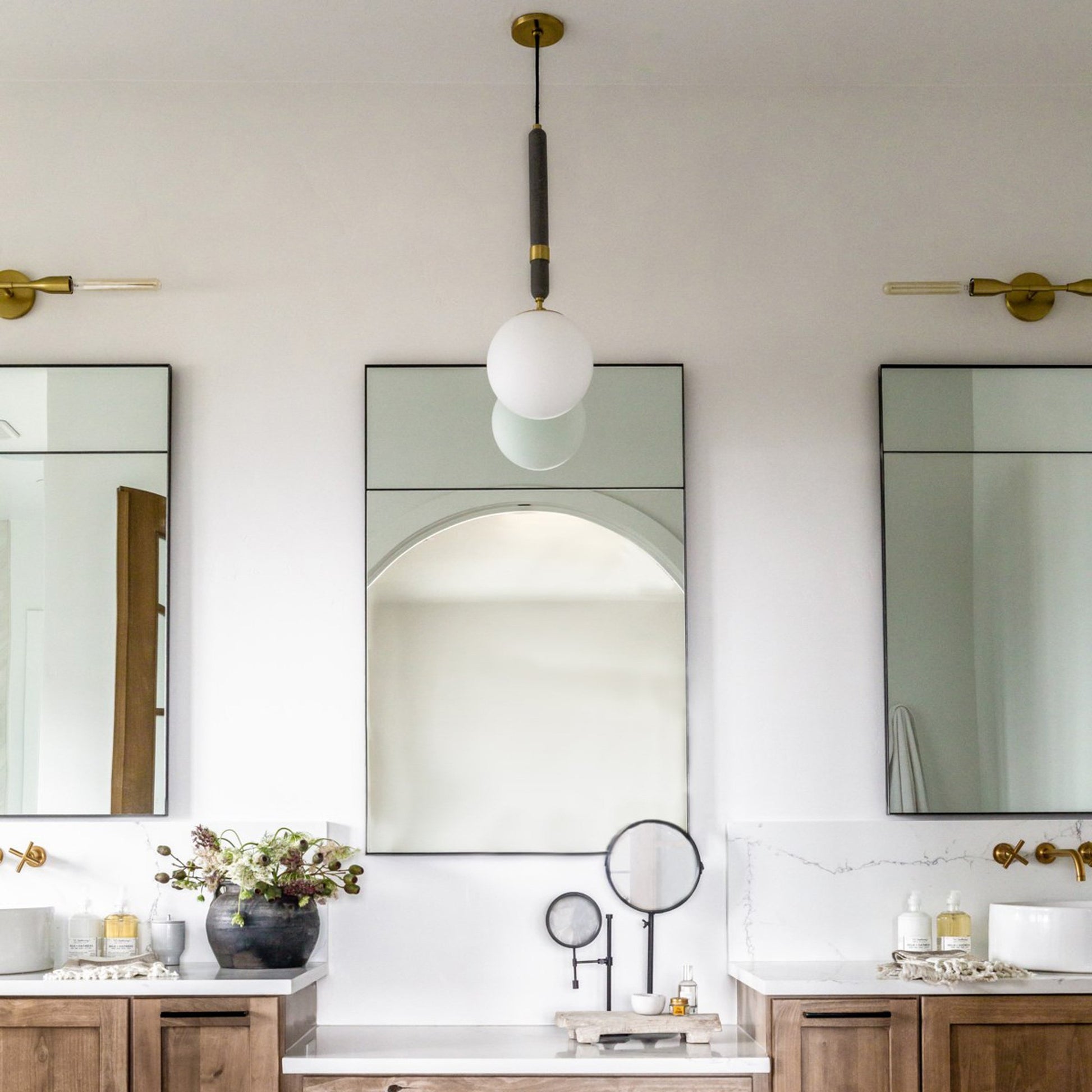 Brielle Pendant Light in bathroom.