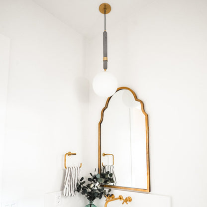 Brielle Pendant Light in bathroom.