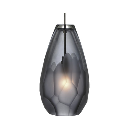 Briolette Low Voltage Pendant Light in Smoke/Antique Bronze.