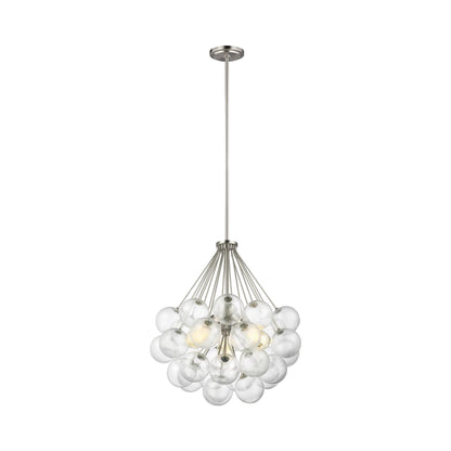 Bronzeville Multi Light Pendant Light in Brushed Nickel.